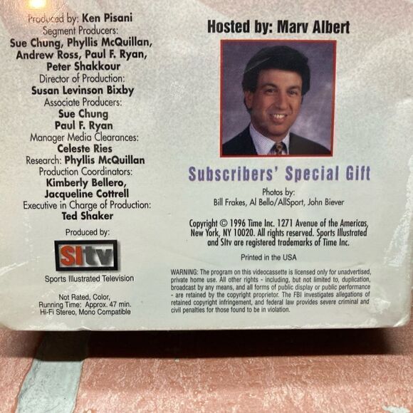 Sealed!! Sports Illustrated 1996 The Year In Sports VHS VCR Video Tape Go Sports - Picture 3 of 4
